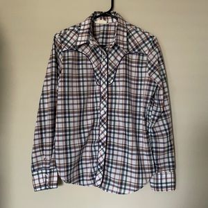 Vintage womens MWG Ms. Joni West snap up shirt